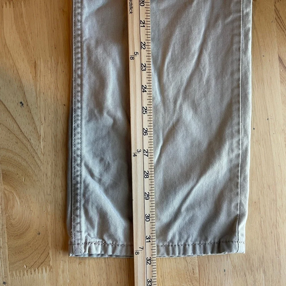 Levi's 514 Straight Fit 100% Cotton Soft Twill 34x34 Tan Khaki Jeans Pants Zip